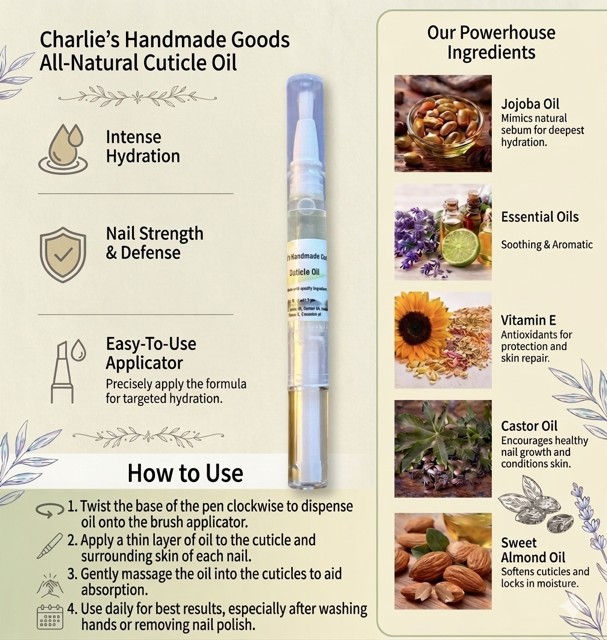 Thumbnail: Nourishing Cuticle Oil – Jojoba & Argan Nail Repair