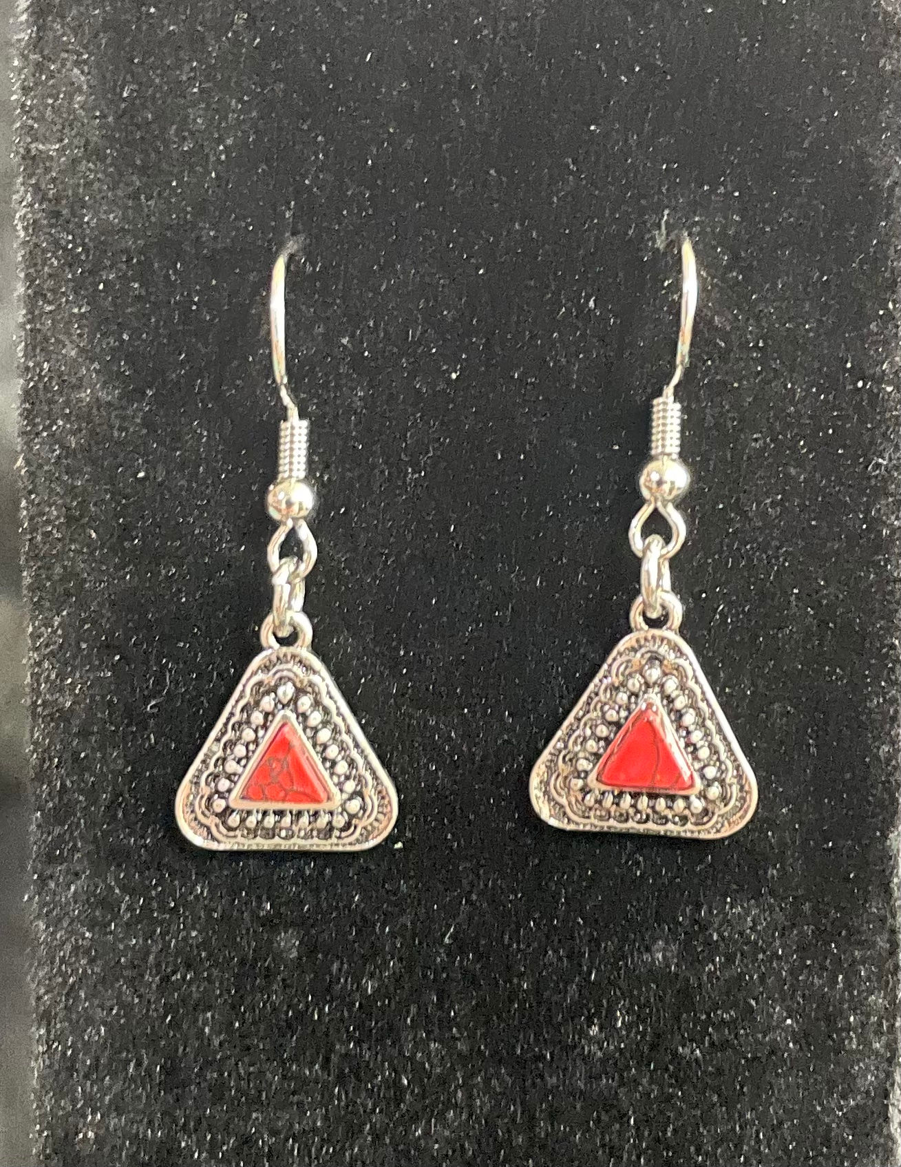 Red Antique Earrings