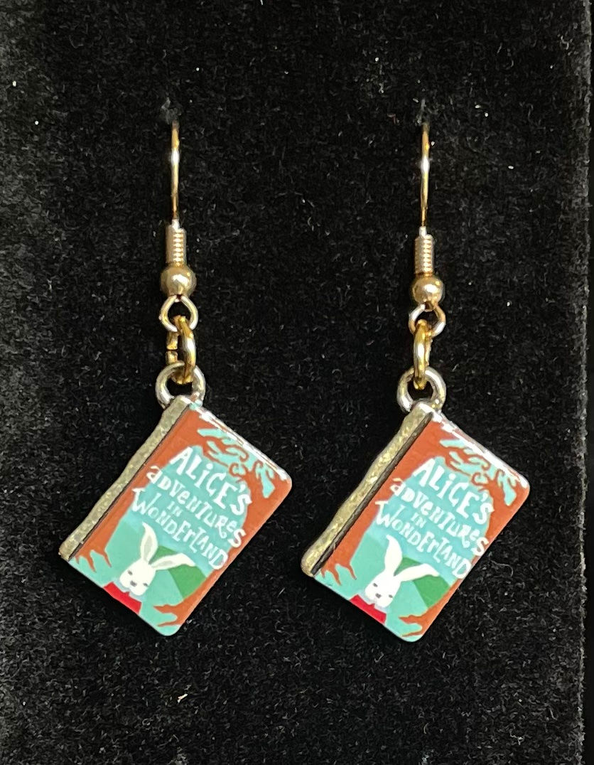 Thumbnail: Metal Story Book Earrings