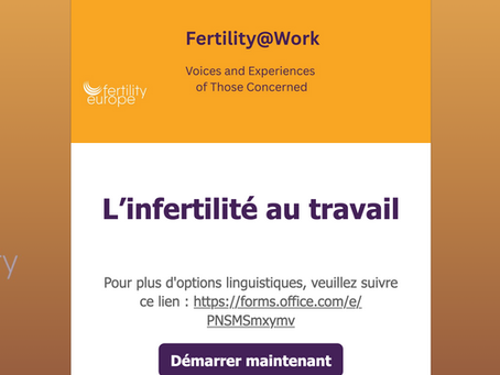 Fertilité et travail, votre expérience compte : racontez-la