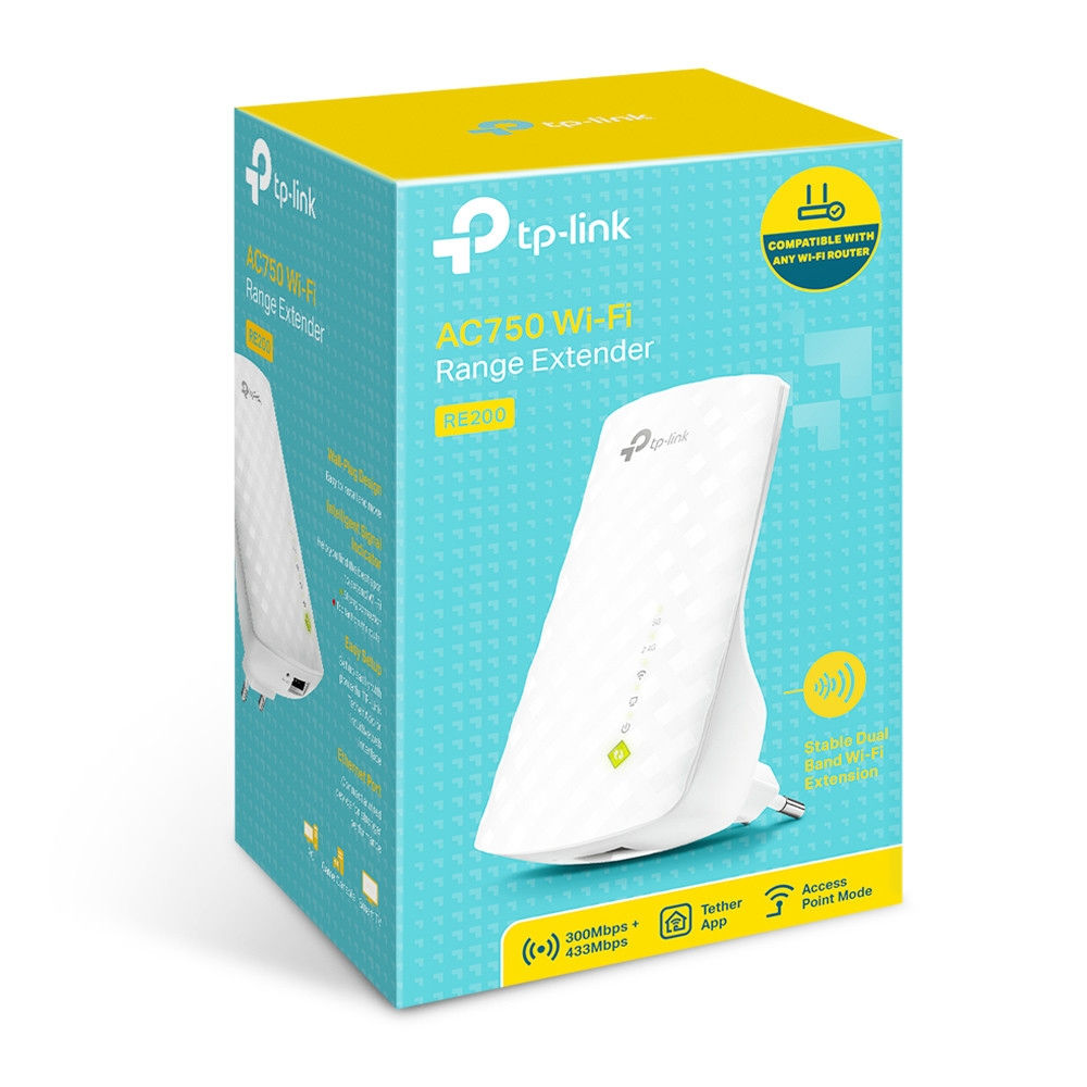 TP-LINK Répéteur WiFi 5 bi-bande (AC750 Mbps) RE200