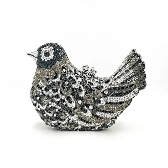 Thumbnail: Designer Crystal Bird Purse