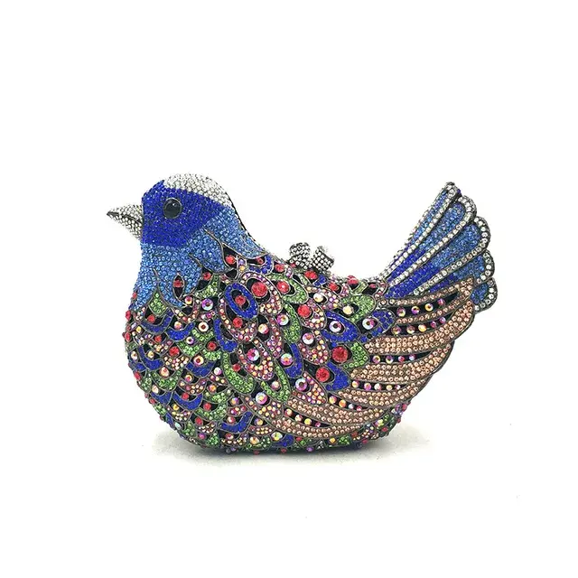 Thumbnail: Designer Crystal Bird Purse