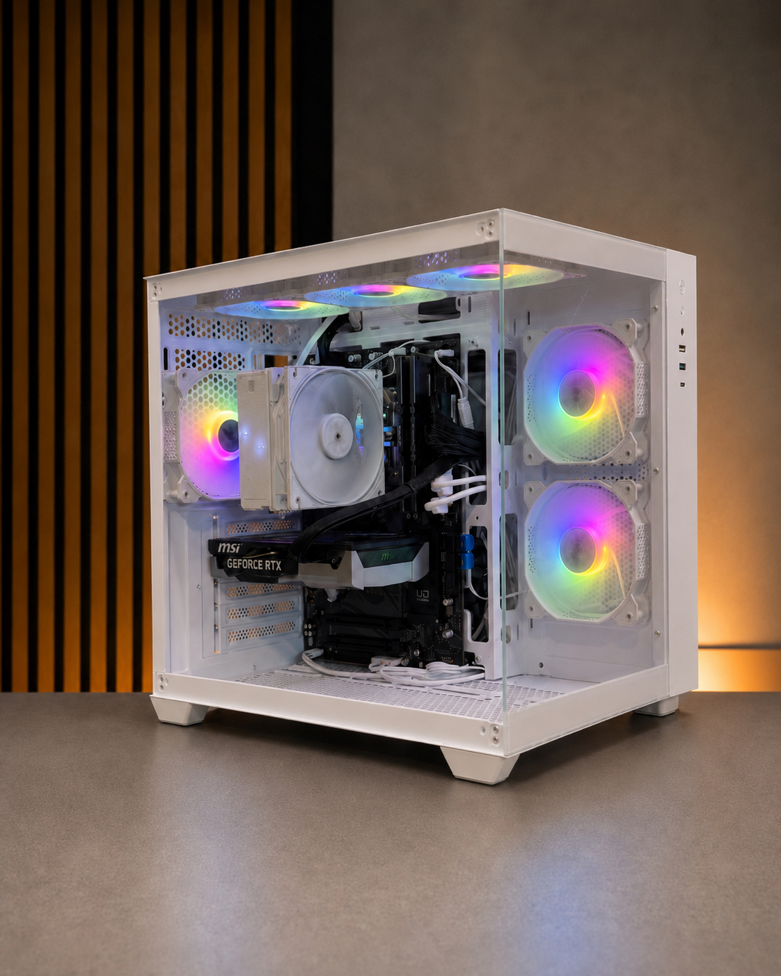 White RTX 5060 Gaming PC  Intel Core i7 | RTX 5060 | 32GB RAM | 1TB SSD