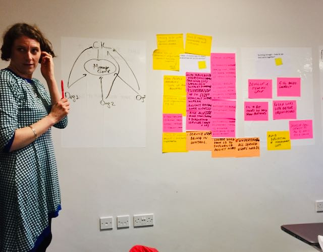 Calibre participant describing her plan for a more accessible working space