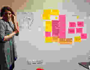 Calibre participant describing her plan for a more accessible working space