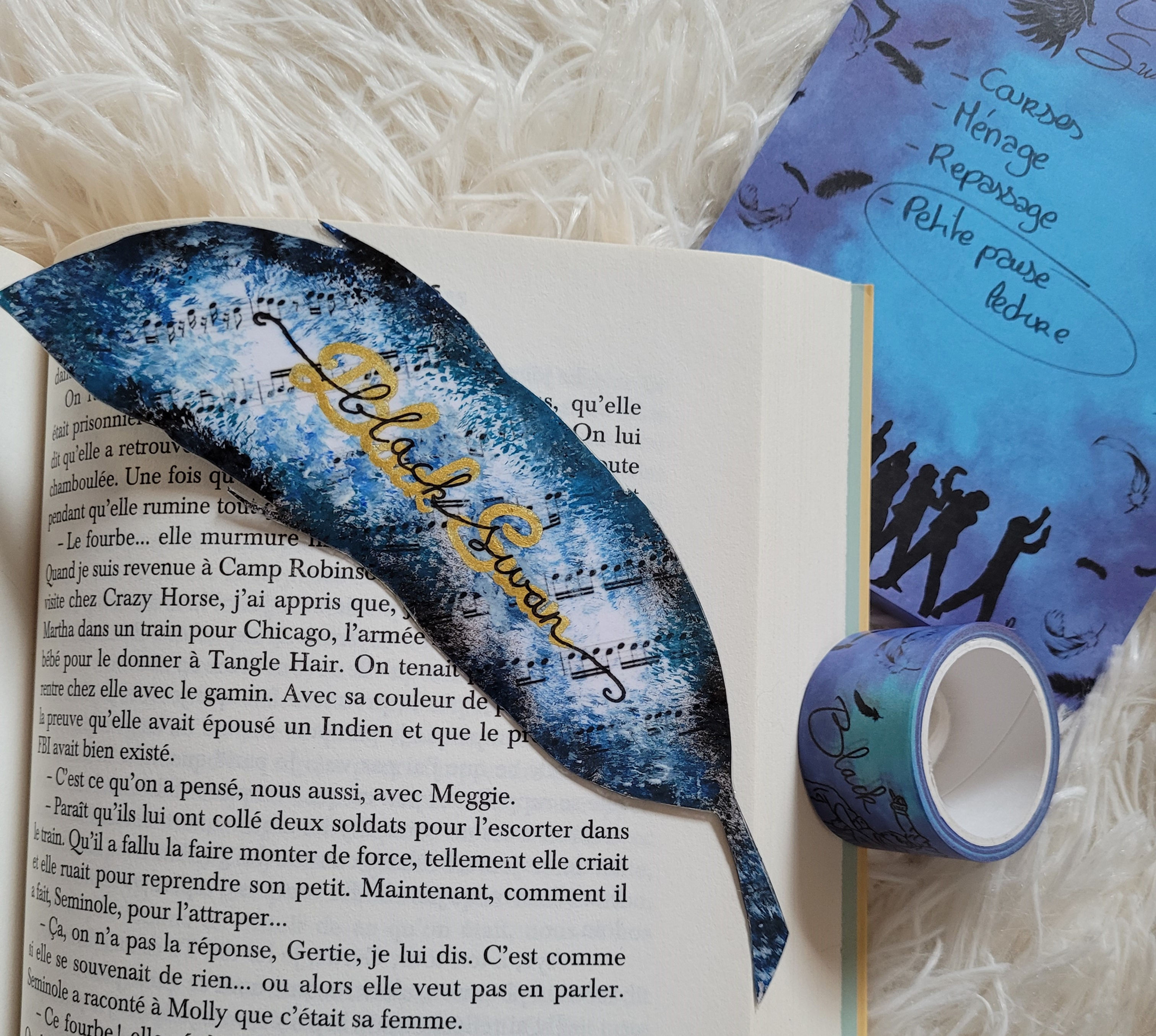 Marque-page Black Swan acrylique