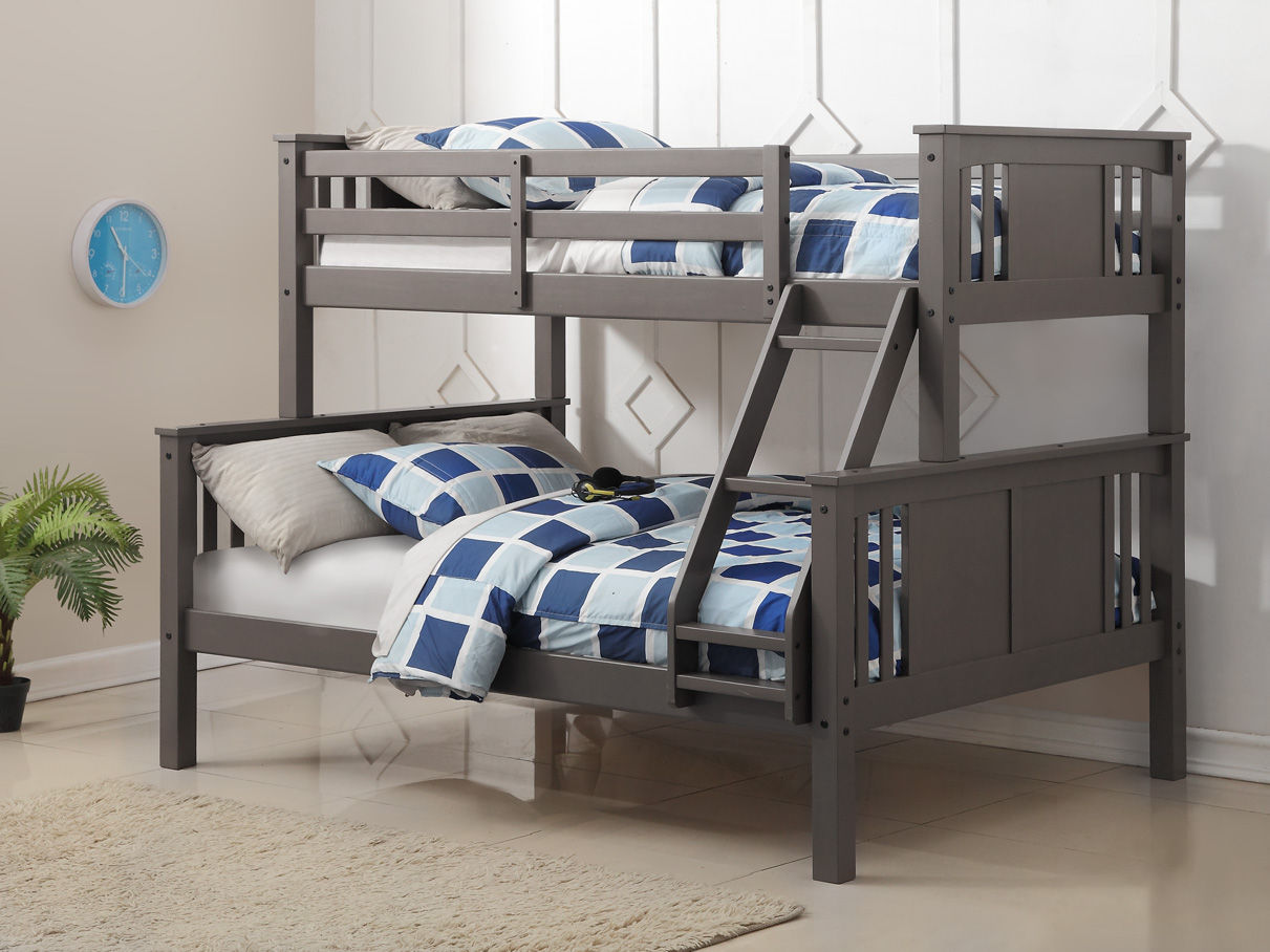 TWIN/FULL PRINCETON BUNK SLATE GREY