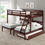 Thumbnail: FULL OVER DOUBLE TWIN BED LOFT BUNK IN DARK CAPPUCCINO FINISH