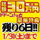 あと6日！年に一度の大盤振る舞い！
