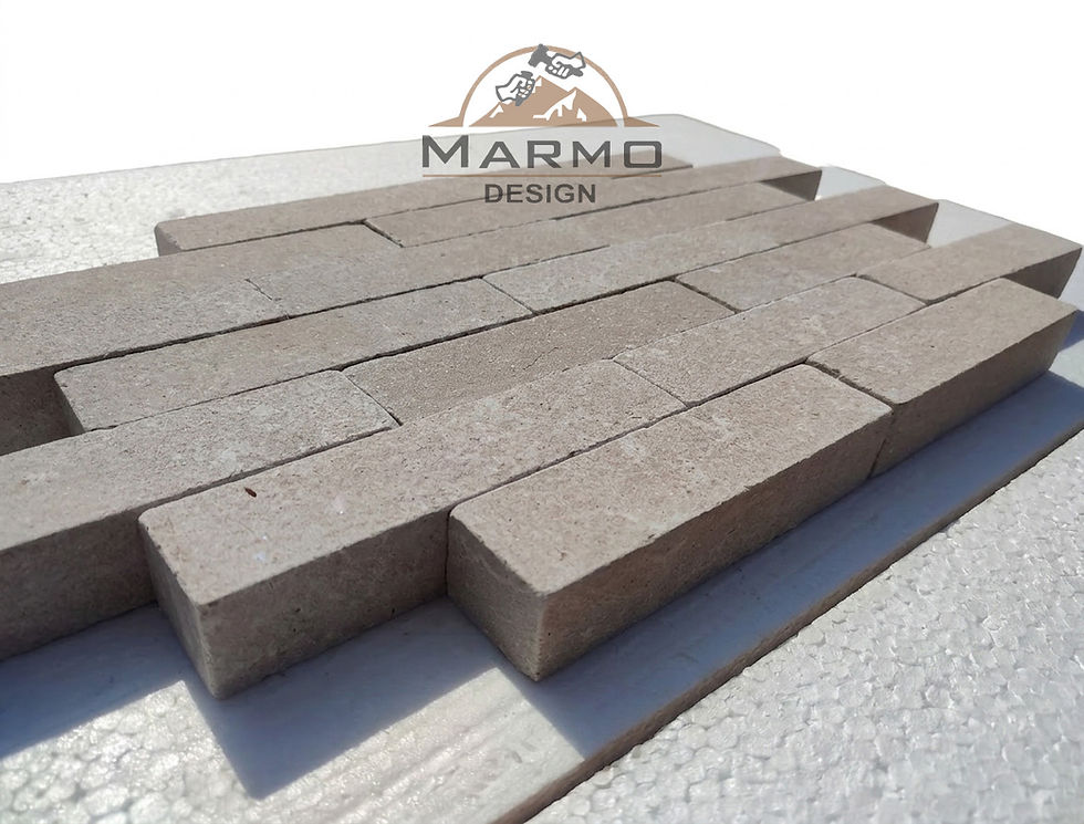 Sinai Pearl Egyptian Limestone - Bricks Herringbone Stones