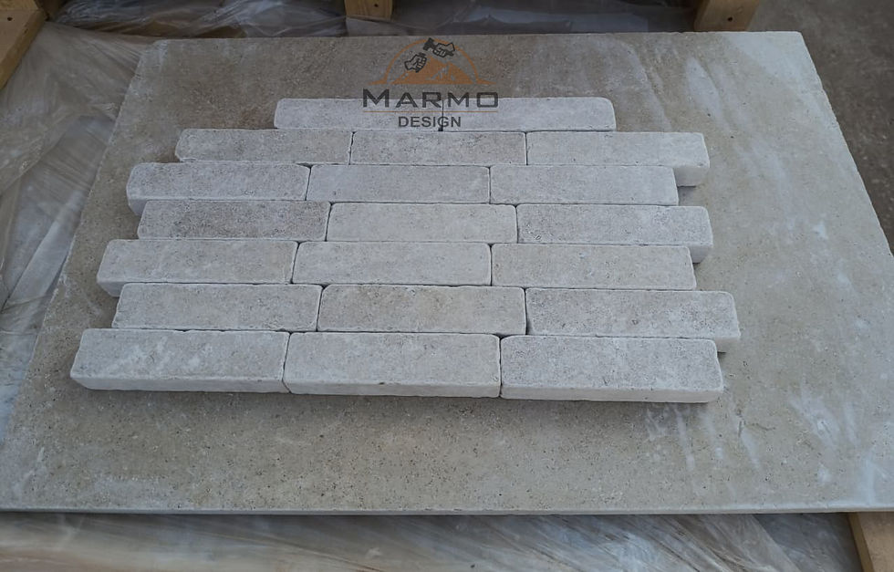 Sinai Pearl Egyptian Limestone - Bricks Herringbone Stones