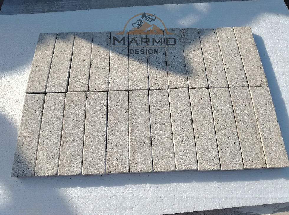 Sinai Pearl Egyptian Limestone - Bricks Herringbone Stones