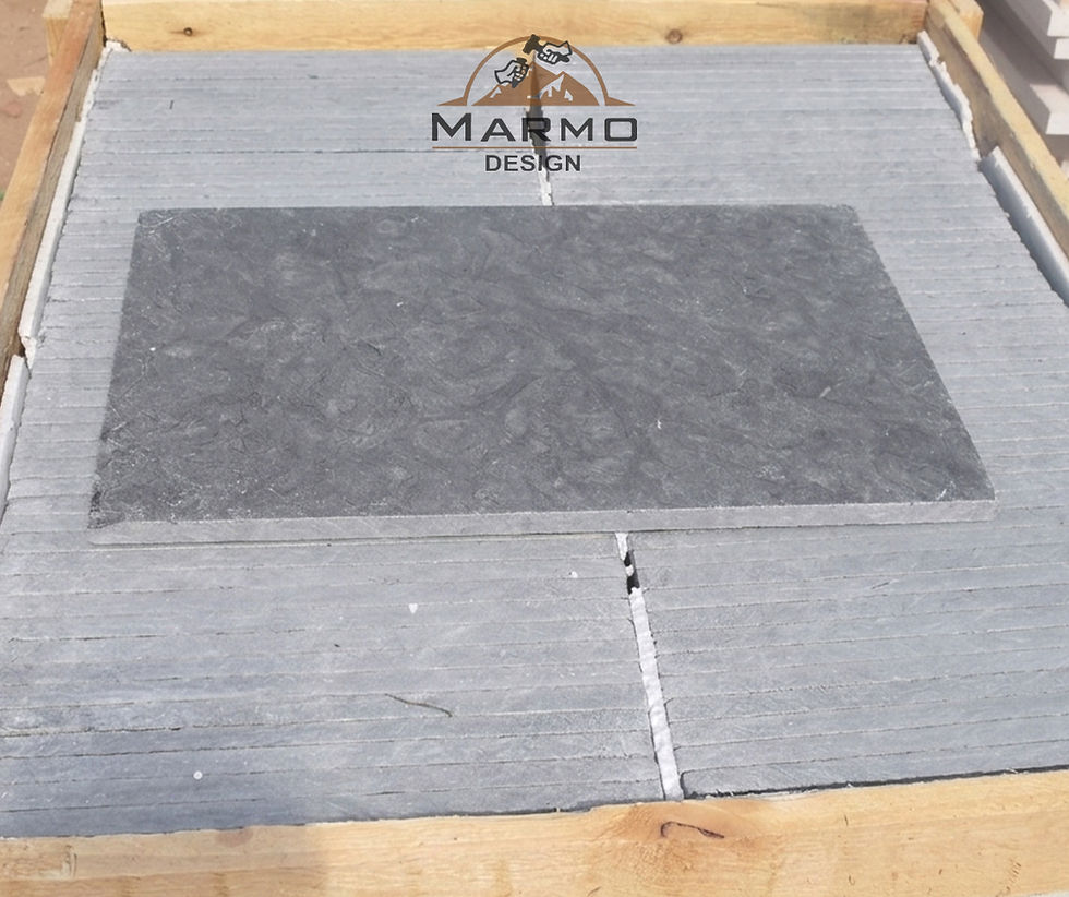 Melly Grey Dark Egyptian Limestone - Tumbled Finish
