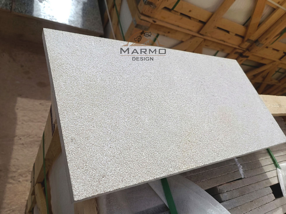 Sinai Pearl Egyptian Limestone - Sandblasted Brushed Finish