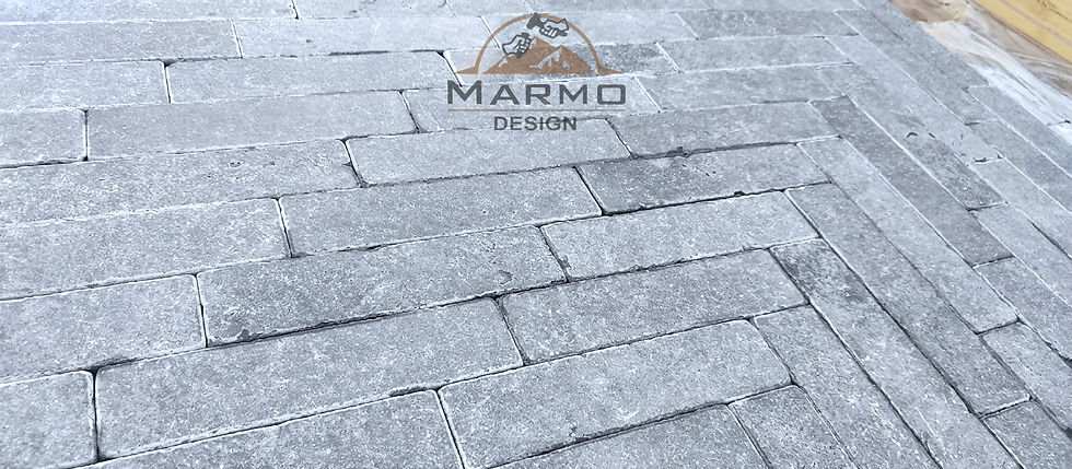 Sinai Pearl Egyptian Limestone - Bricks Herringbone Stones