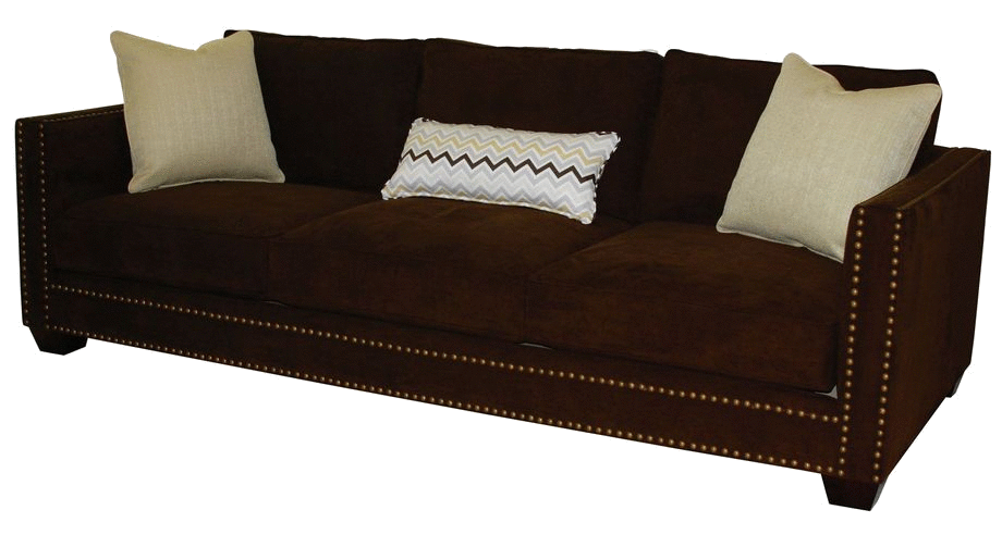Sofa with nailheads