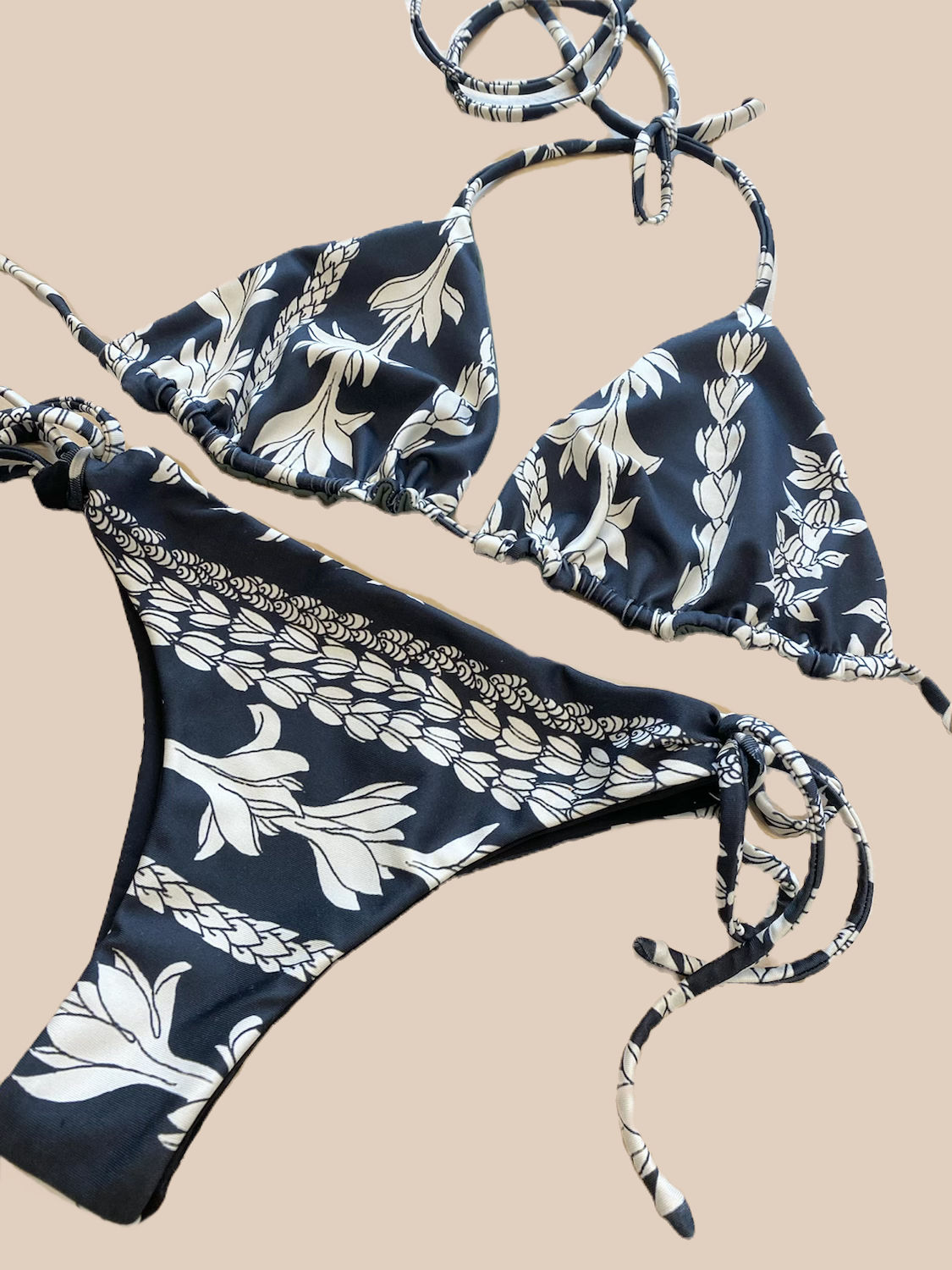 Lani Top & Lia Tie Bottom - Lei Garland