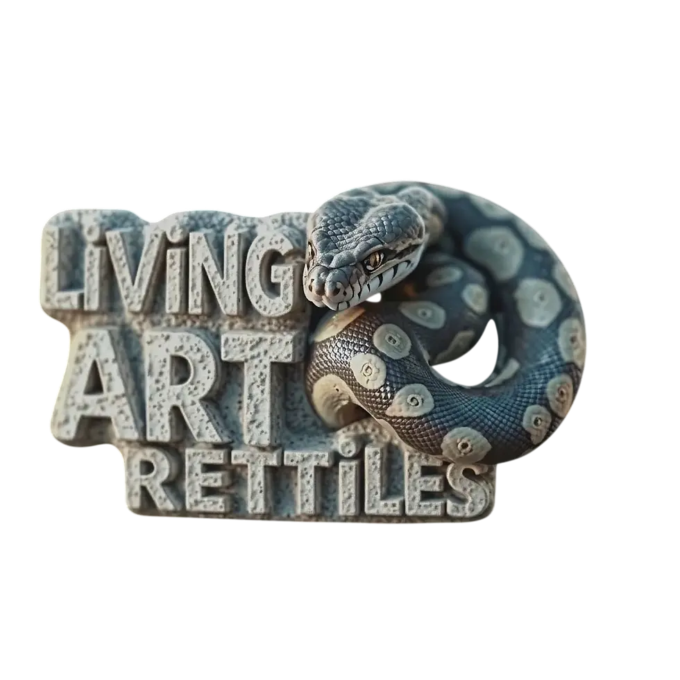 Concrete snake logo Living Art Reptiles