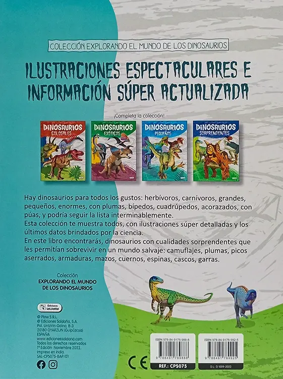 Miniatura: EXPLORANDO EL MUNDO DE LOS DINOSAURIOS. 4 títulos