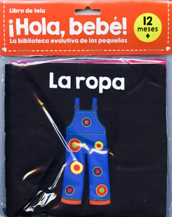 LIBRO DE TELA ¡HOLA, BEBÉ! LA ROPA. 12 meses