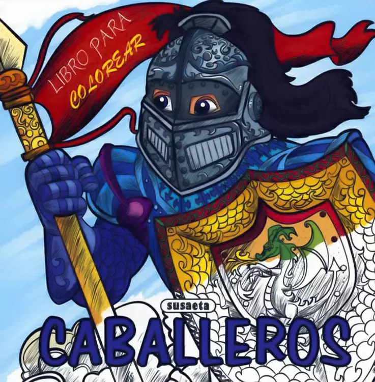 CABALLEROS. Libro para colorear
