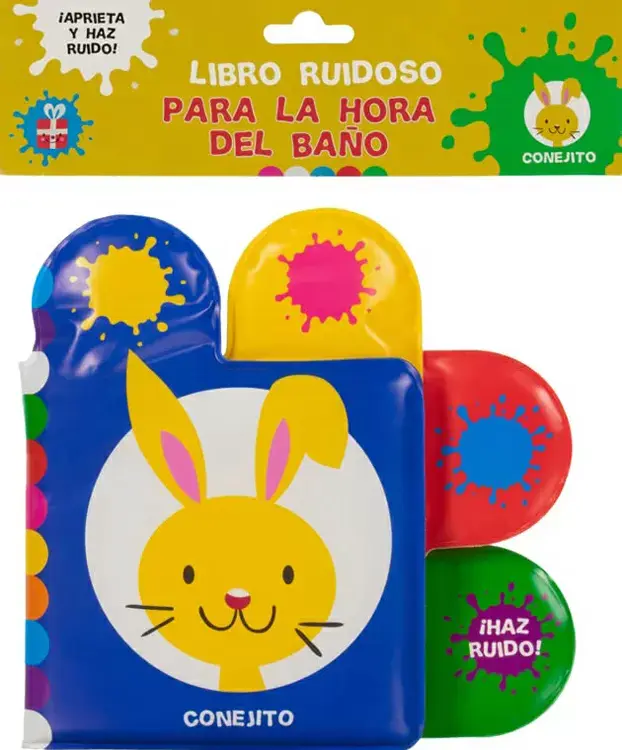 LIBRO RUIDOSO PARA LA HORA DEL BAÑO. CONEJITO