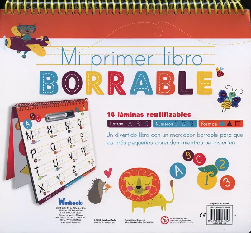 Miniatura: MI PRIMER LIBRO BORRABLE. Letras, números y formas