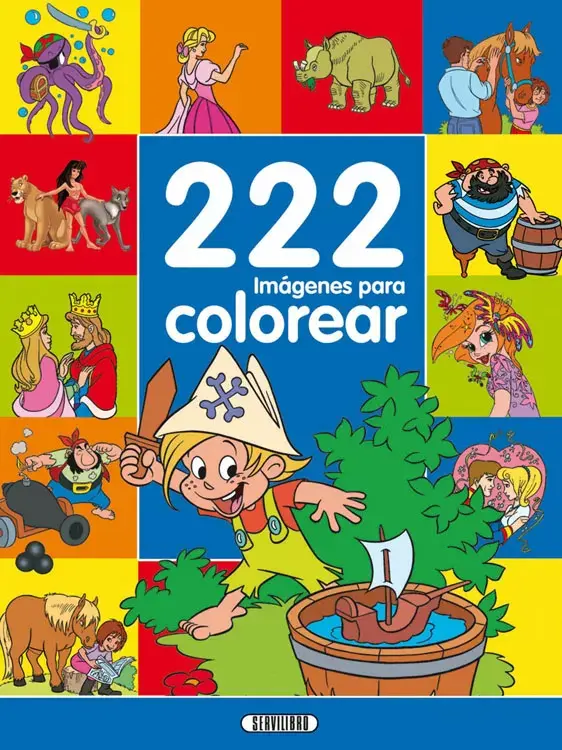 222 IMÁGENES PARA COLOREAR. 4 modelos