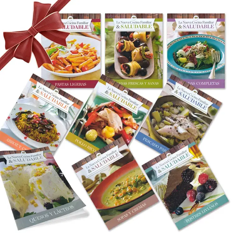 PAQUETE LA NUEVA COCINA FAMILIAR Y SALUDABLE. 9 títulos