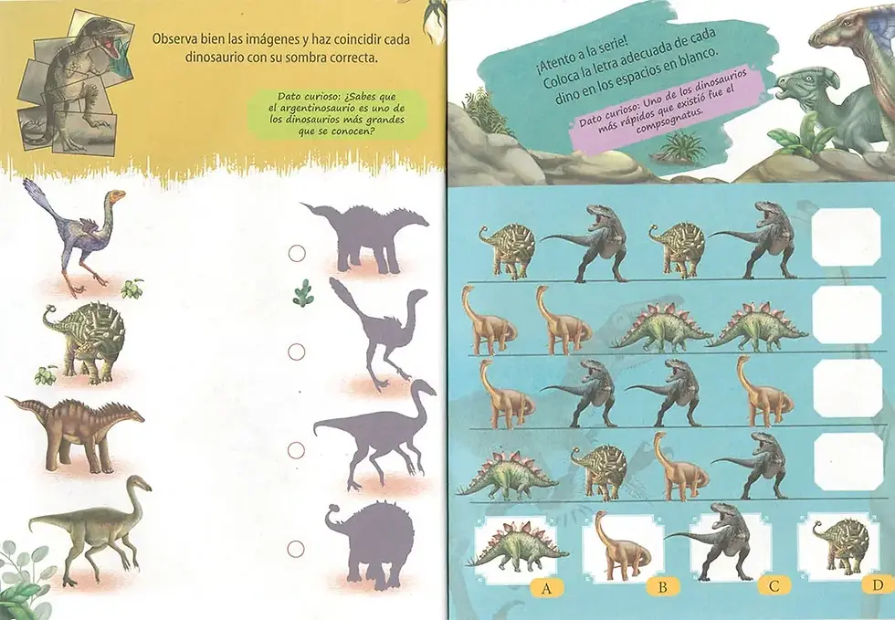 Miniatura: DINOSAURIOS. Juegos y actividades