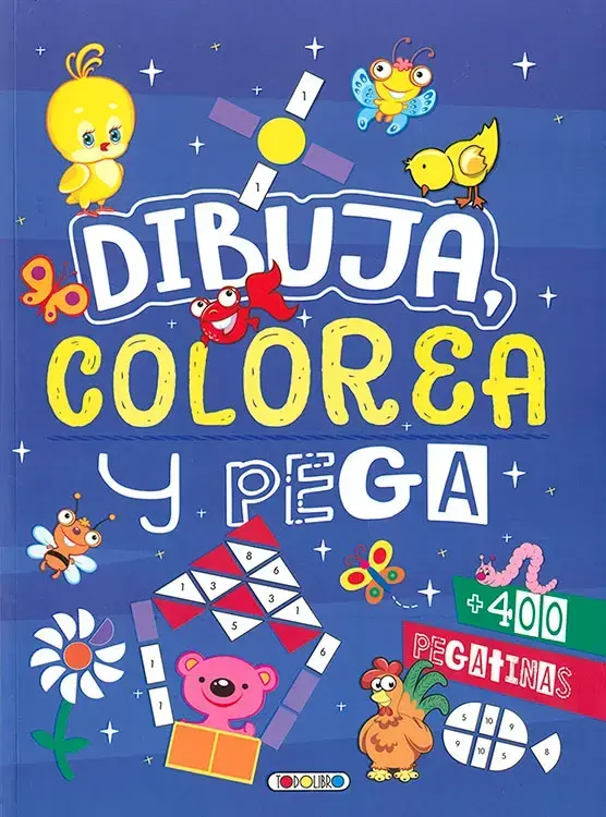 DIBUJA, COLOREA Y PEGA 2. Azul
