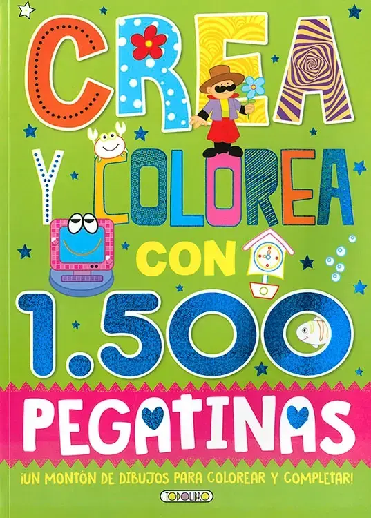 CREA Y COLOREA CON 1500 PEGATINAS