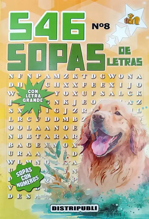 546 SOPAS DE LETRAS. Con letra grande. Varios modelos