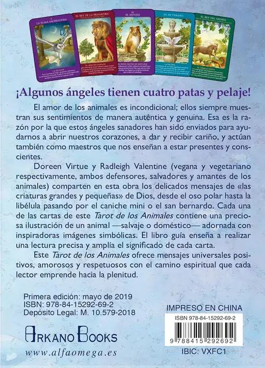 Miniatura: TAROT DE LOS ANIMALES. Libro y cartas