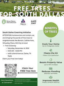 South Dallas TREE GIVEAWAY 4410 Day