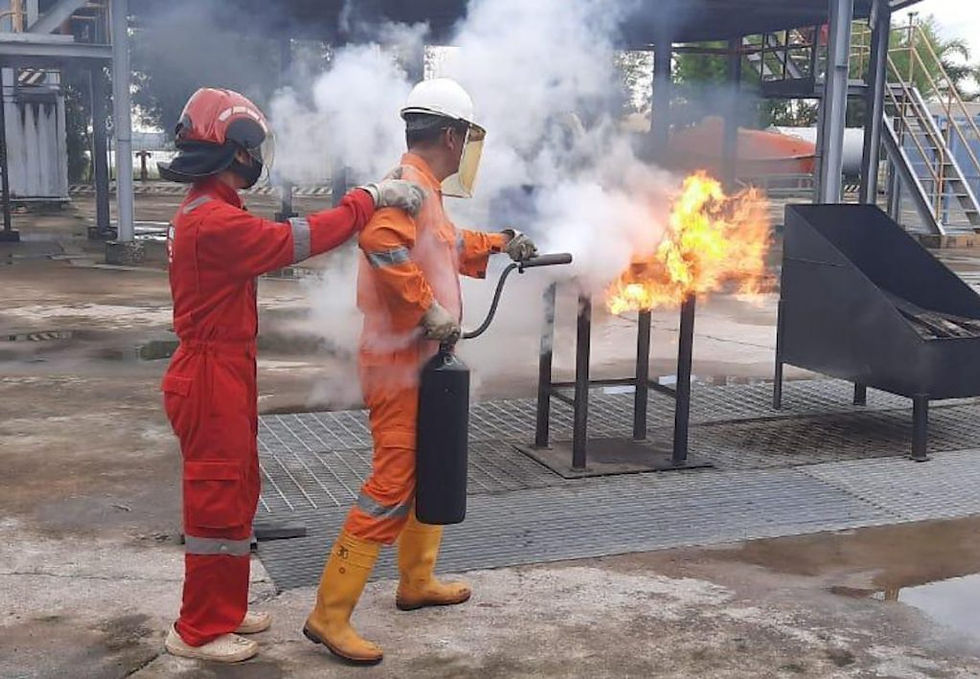 A firewatch being trained