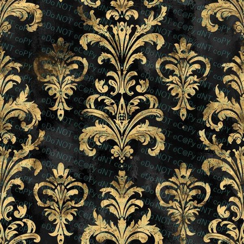 Linen Flower With Gold Detail