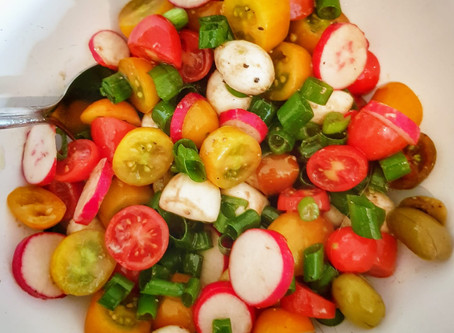 A Colorful End of Summer Salad