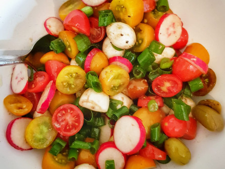 A Colorful End of Summer Salad