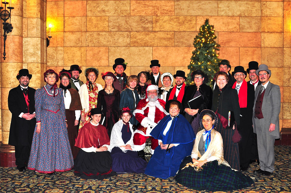 Carolers with Santa 2015