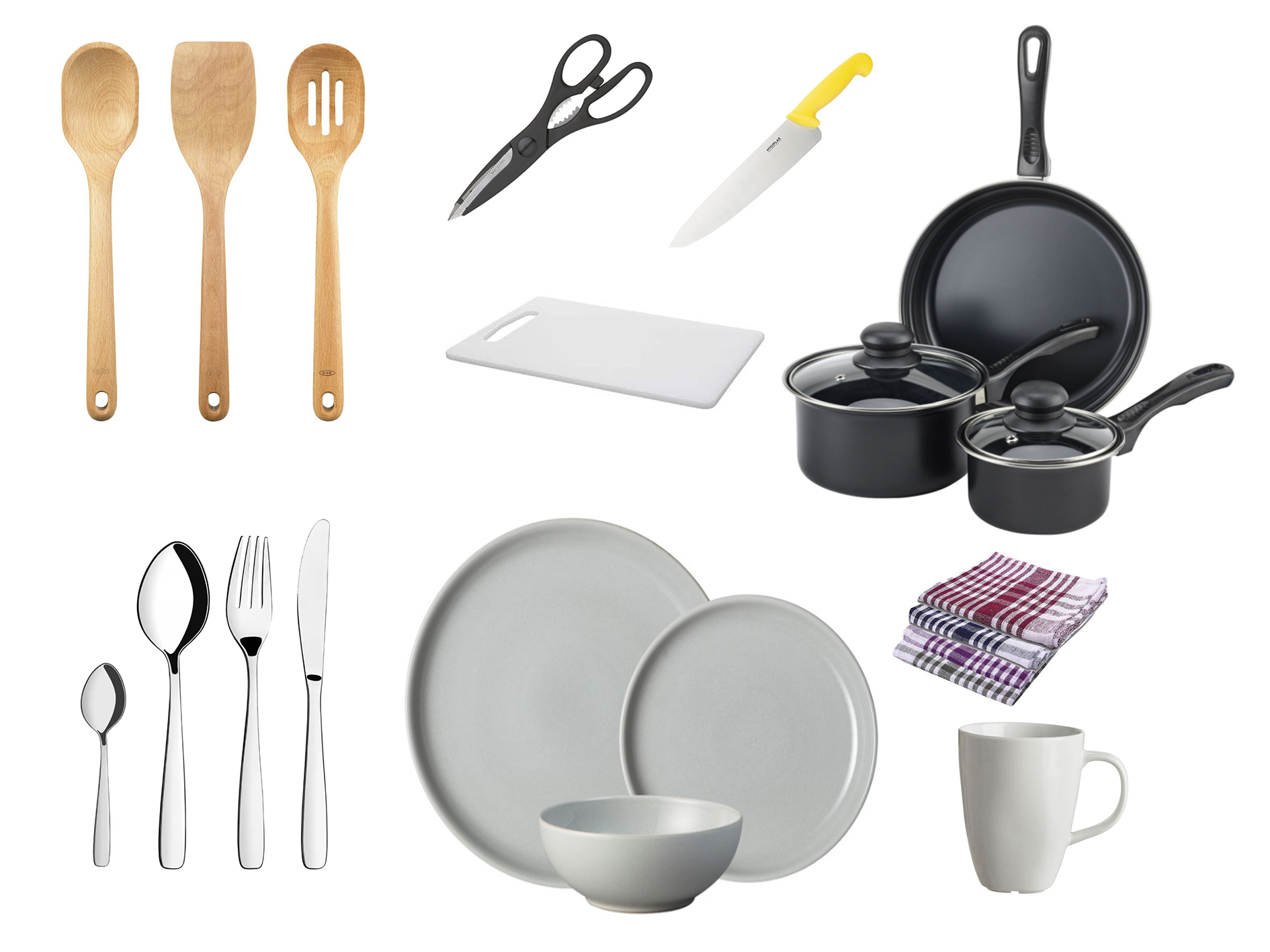 Arranged Food and Objects