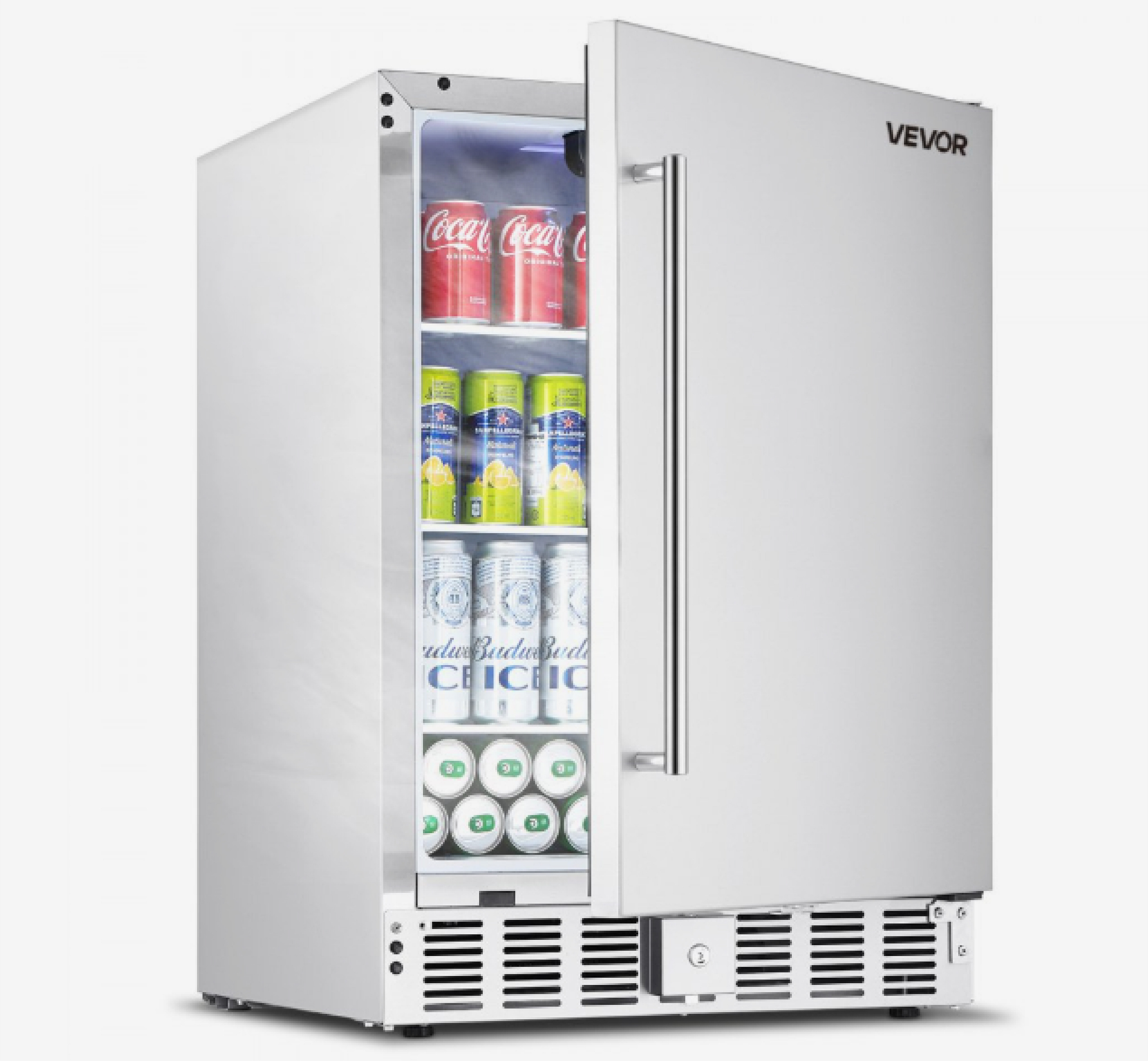 VEVOR 24-Inch Indoor/Outdoor Beverage Refrigerator, 150 QT