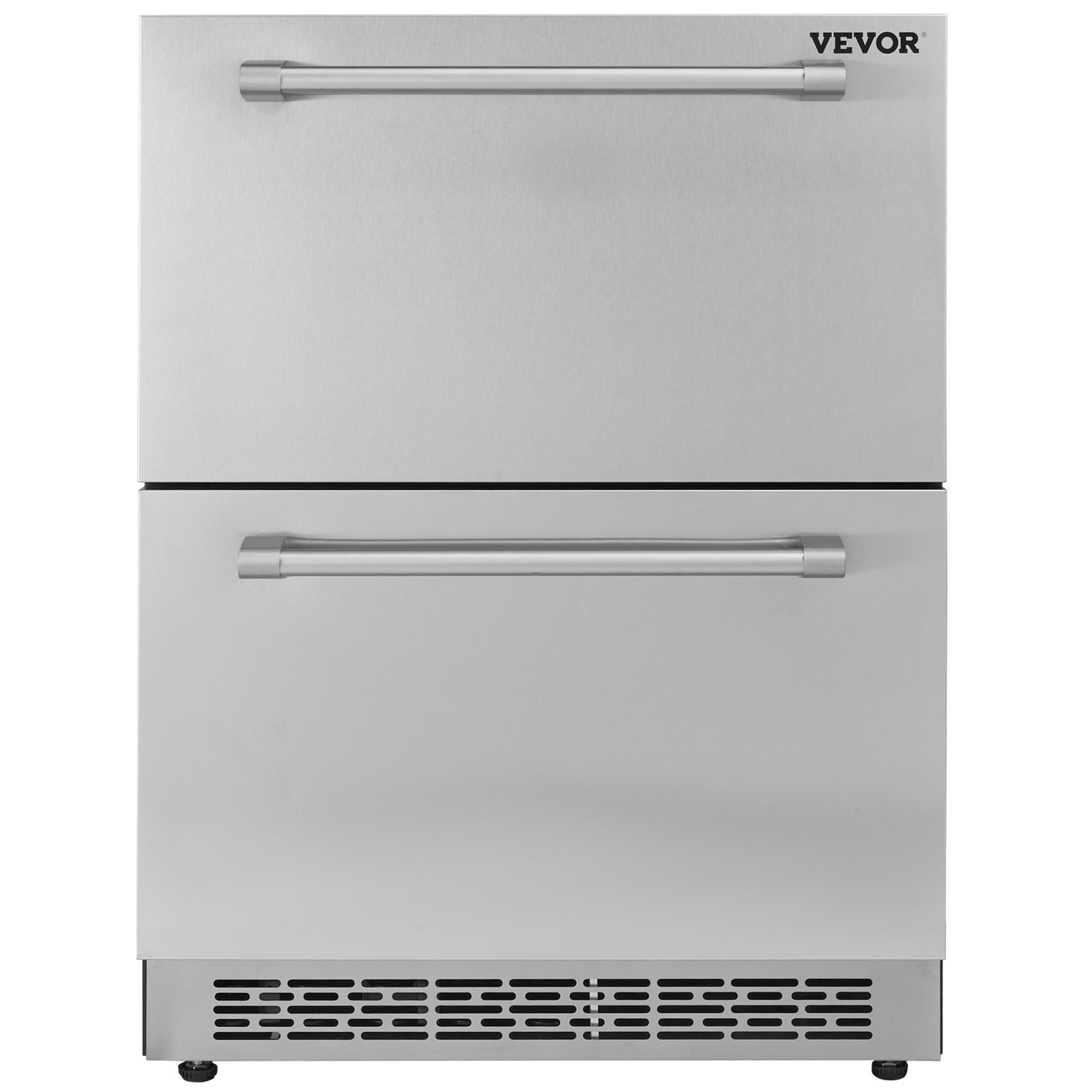 VEVOR 24 inch Undercounter Refrigerator, 2 Drawer Refrigerator with Different Te