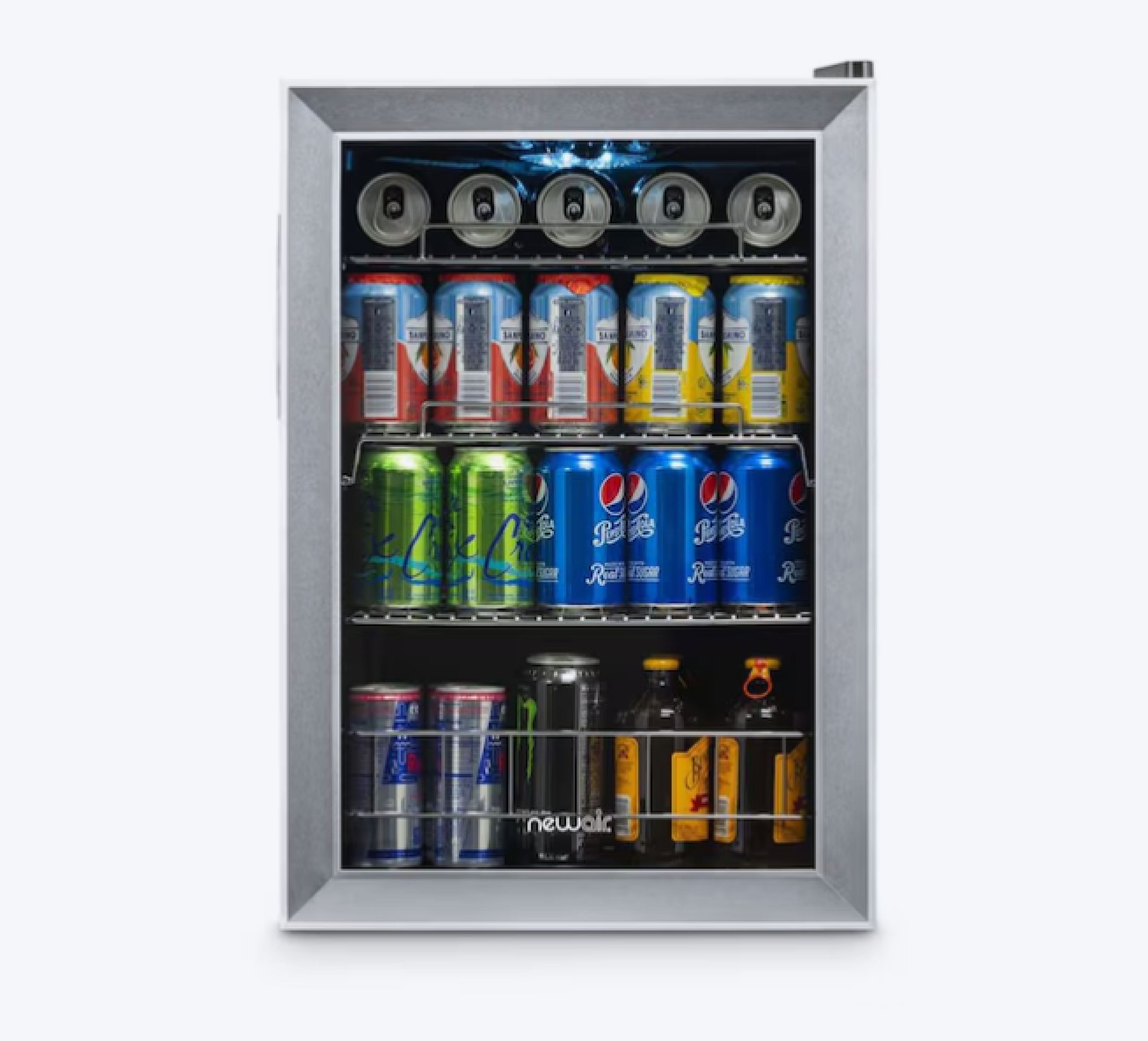 NewAir 17-in W 90 -Can Capacity Stainless Steel/Black Freestanding Indoor or out
