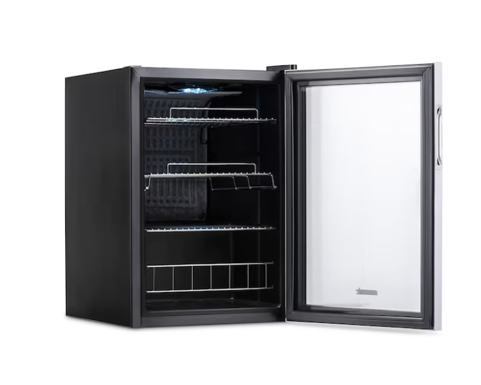 Thumbnail: NewAir 17-in W 90 -Can Capacity Stainless Steel/Black Freestanding Indoor or out