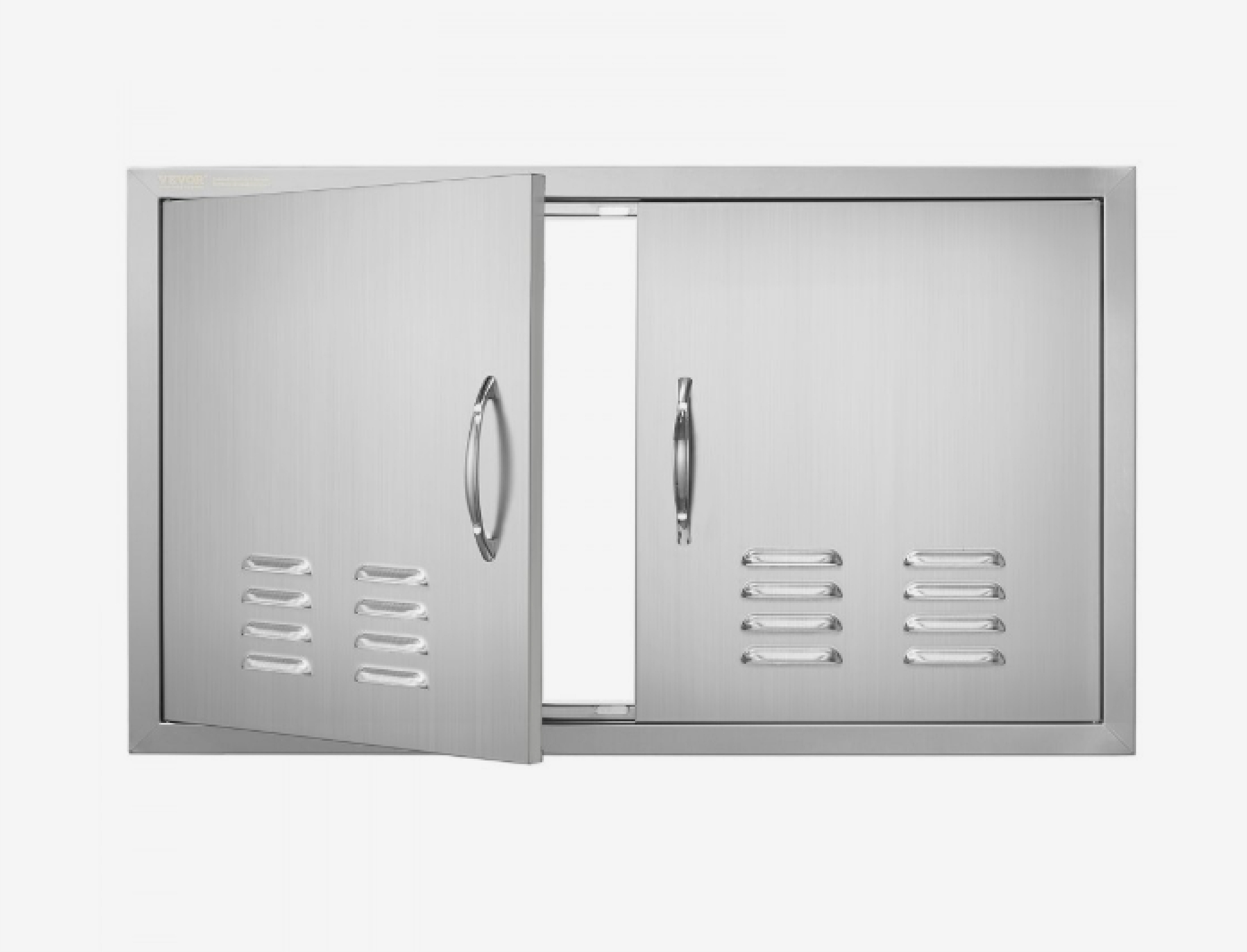VEVOR BBQ Access Door, 36W x 21H Inch Double Outdoor Kitchen Door, Stainless Ste