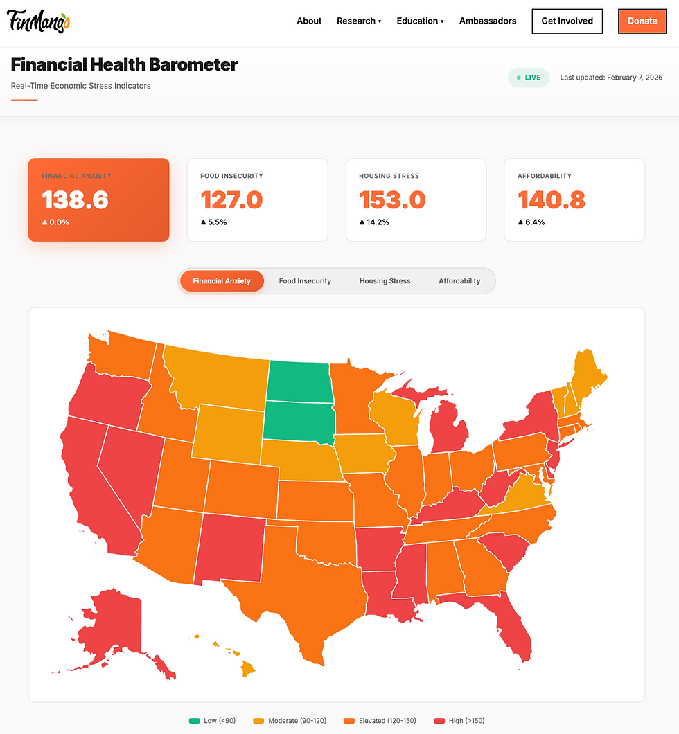 State of Stress: Which States Are Struggling Most With Financial Anxiety and What to Do About It
