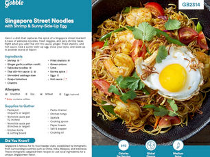 Singapore Street Noodles with Shrimp & Sunny-Side-Up Egg