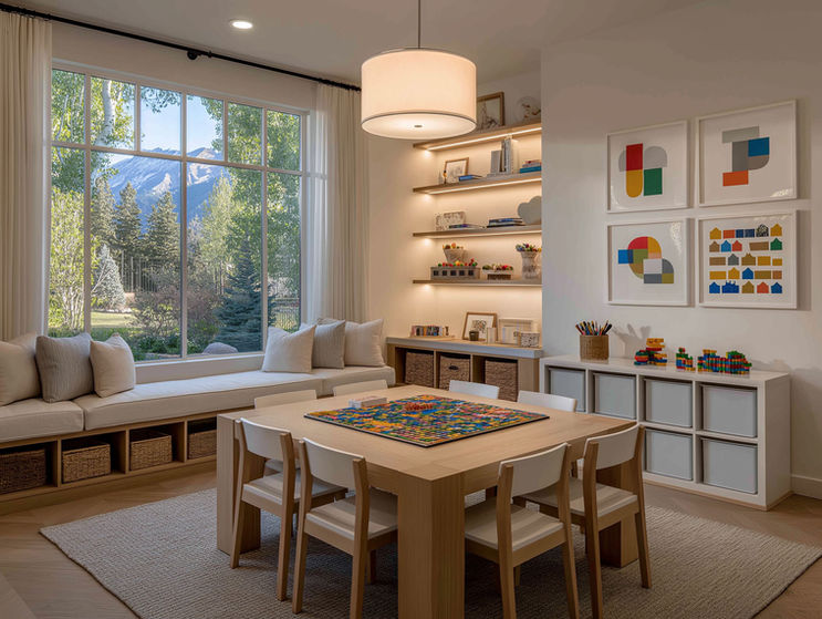 neutral playroom